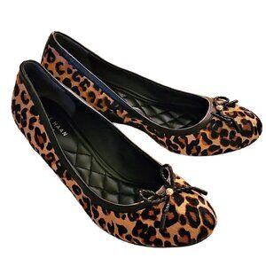 Cole Haan Leopard Print Calf Hair Wedges NWOB